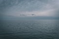 Calm sea with cloudy sky at the horizon - perfect for relaxation