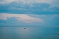 Calm sea scenery in Rantau Abang, Dungun, Terengganu, Malaysia Royalty Free Stock Photo