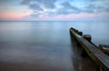 Calm sea at sunset