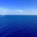 Sea view from cruise ship Royalty Free Stock Photo