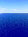 Sea view from cruise ship Royalty Free Stock Photo