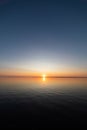 Calm serene sunrise lake scenery Royalty Free Stock Photo