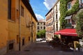 Calm siesta street in Madrid Royalty Free Stock Photo