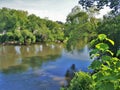Yadkin River near Winston-Salem, North Carolina Royalty Free Stock Photo