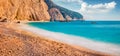 Calm spring scene of Porto Katsiki Beach.