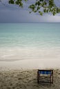 Calm before the storm on beach Royalty Free Stock Photo