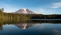 Mount Adams Takhlakh Lake Smooth Reflection Washington Cascade M Royalty Free Stock Photo