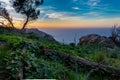 Sunset from a special place in Mallorca Royalty Free Stock Photo