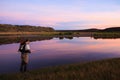 Calm sunset in Patagonia