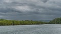 A calm turquoise tropical river. Philippines. Bohol Island. Royalty Free Stock Photo