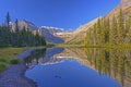 Calm Waters in the Morning on an Alpine Lake in Fall