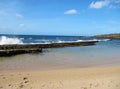 Calm waters of Salt Pond Beach lagoon, Kauai, Hawaii