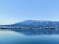 Calm waters of Tromso harbor Royalty Free Stock Photo