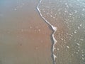 Calm wave making a pattern Royalty Free Stock Photo