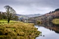 A winter view of Elterwater in the Great Langdale Royalty Free Stock Photo