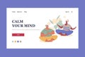 Calm Yuor Mind Site Header Royalty Free Stock Photo