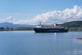 The Calmac ferry MV Clansman entering Oban harbour Royalty Free Stock Photo