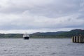 The Calmac ferry MV Finlaggan in Kennacraig