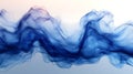 calming design of undulating blue ink waves creating serene atmosphere