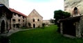 Calnic citadel - courtyard Royalty Free Stock Photo