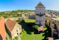 Calnic fortress, fortified church, Alba county, Transylvania, Romania Royalty Free Stock Photo