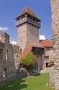 Calnic medieval fortress in Transylvania Romania Royalty Free Stock Photo