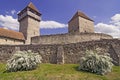 Calnic medieval fortress in Transylvania Romania Royalty Free Stock Photo