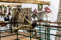 Interior of the museum from the Calnic medieval fortress, Unesco heritage