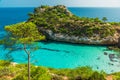 Calo des Moro, Mallorca. Spain. One of the most beautiful beaches in Mallorca Royalty Free Stock Photo