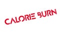 Calorie Burn rubber stamp