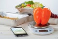 Calorie counter app and pepper