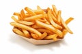 isolated french meal potato snack chip fast fry fat yellow. Generative AI.