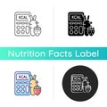 Calories icon Royalty Free Stock Photo