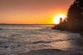 Caloundra Beach Sunset Royalty Free Stock Photo