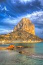 Calp Costa Blanca Spain tourist attraction landmark rock