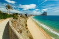 Calpe (Calp), Spain. Arenal-Bol Beach view and Ifac