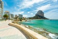 Calpe (Calp), Spain. Arenal-Bol Beach view and Ifac