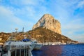 Calpe Penon de Ifach rock in Mediterranean