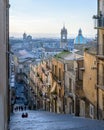 Caltagirone cupolas and staircase, Sicily, Italy