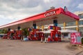 Caltex gas station in Thailand Royalty Free Stock Photo