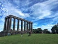 Calton Hill and National Monument Edinburgh Scotland