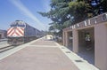 Caltran train in Cupertino, California