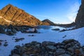 Caltun lake in Fagaras Mountains Royalty Free Stock Photo