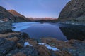 Caltun lake in Fagaras Mountains Royalty Free Stock Photo