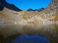 Caltun lake in Fagaras Mountains, Romania Royalty Free Stock Photo