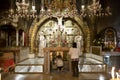 The Calvary and the Greek altar in the Church of the Holy Sepulchre