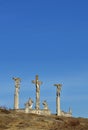 Calvary on a hill near Retz, Austria