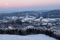 Calvary in historical mining town Banska Stiavnica, Slovakia