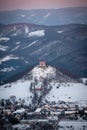 Calvary in historical mining town Banska Stiavnica, Slovakia