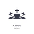 calvary icon. isolated calvary icon vector illustration from religion collection. editable sing symbol can be use for web site and